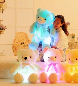 Glowing LED Teddy Bear Plush Toy for Kids