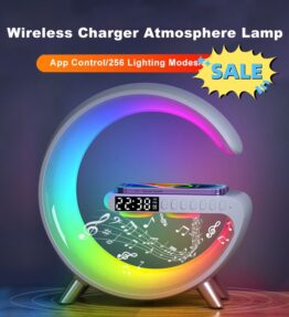 SereneBeat Bluetooth Speaker, Wireless Charger and Atmosphere Lamp