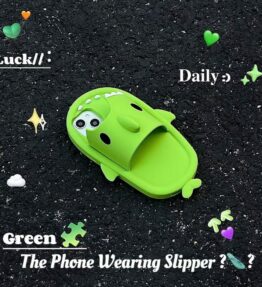 Funny Shark Slipper Phone Case for iPhone 11-14 Pro Max