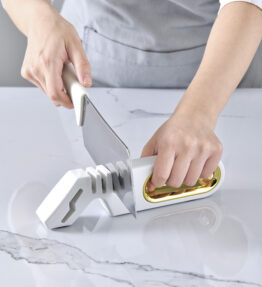 Household 4-in-1 Stone Manual Knife Sharpener