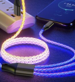RGB Illuminating Data Cable (Lightning, Micro USB, Type-C)