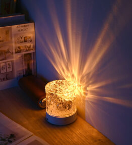 Water Ripple Rotating Projection Lamp Ambient Night Light