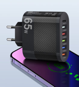 65W Type-C Multiport Mobile Phone Charging Plug